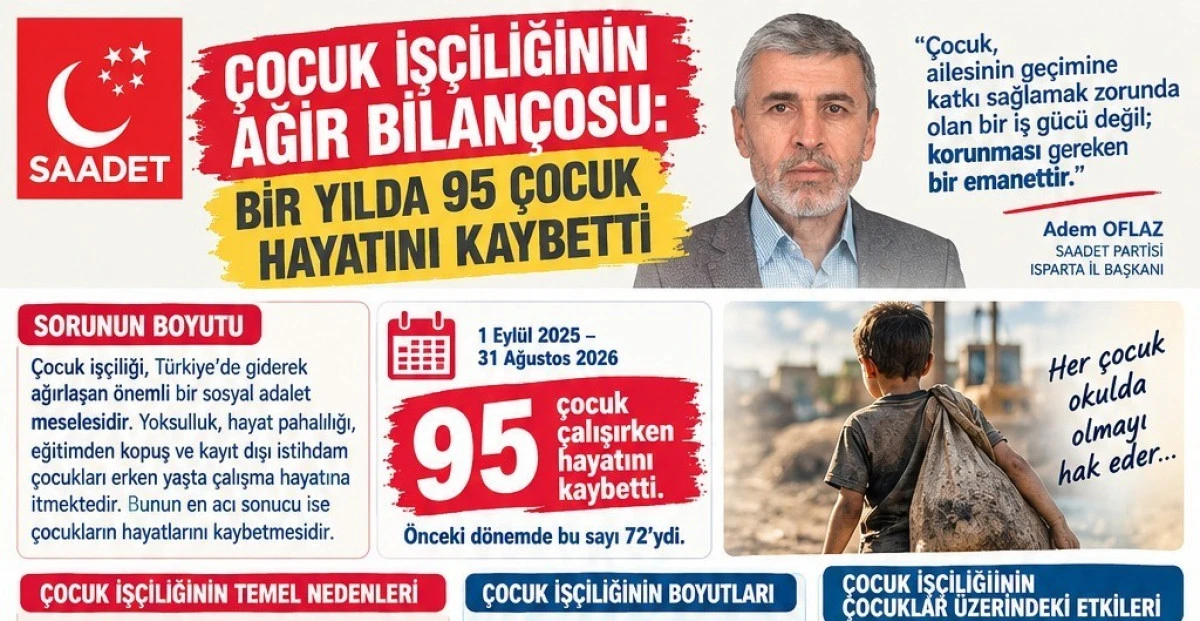 &Ccedil;OCUK İŞ&Ccedil;İLİĞİNDE AĞIR BİLAN&Ccedil;O: BİR YILDA 95 &Ccedil;OCUK HAYATINI KAYBETTİ