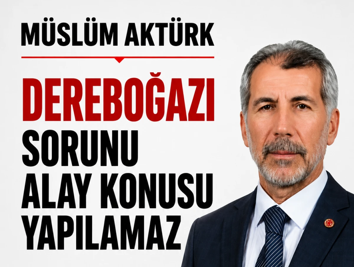 DEREBOĞAZI SORUNU ALAY KONUSU YAPILAMAZ