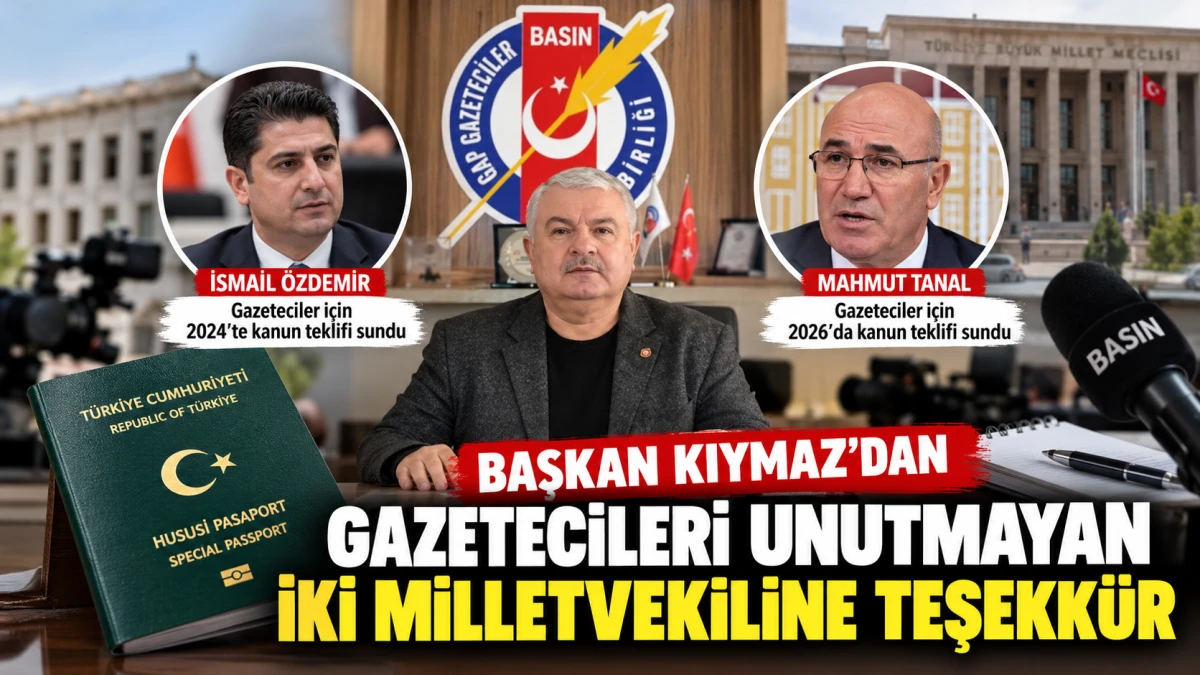 GAZETECİLERİ UNUTMAYAN İKİ MİLLETVEKİLİNE TEŞEKK&Uuml;R