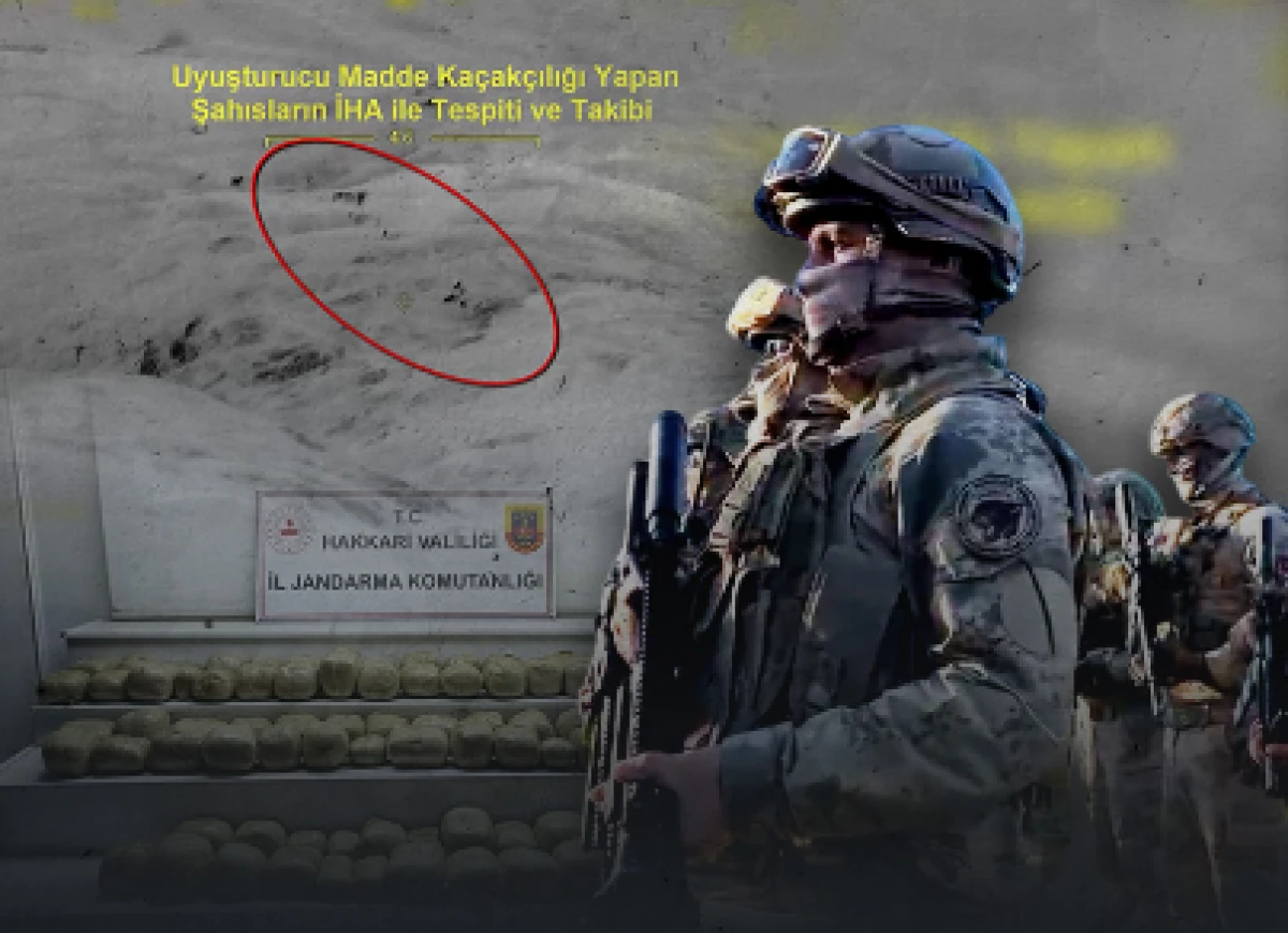Hakk&acirc;ri&rsquo;de JİHA Destekli D&uuml;zenlenen Operasyonda 253 Kilogram Esrar Ele Ge&ccedil;irildi.