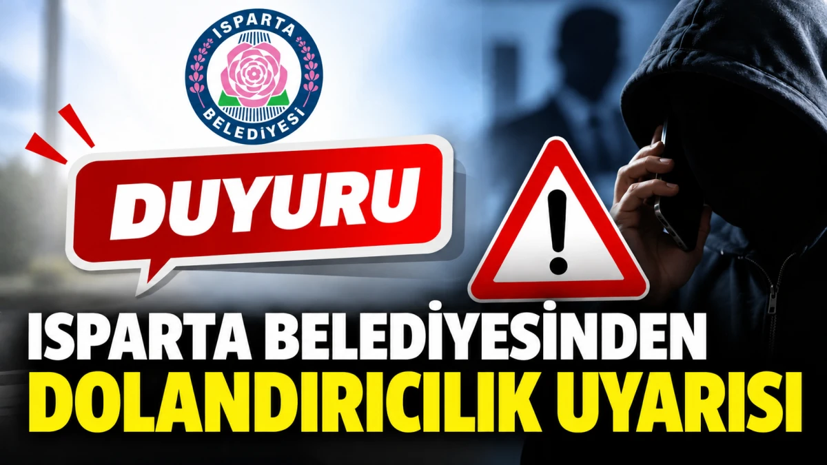 ISPARTA BELEDİYESİNDEN DOLANDIRICILIK UYARISI