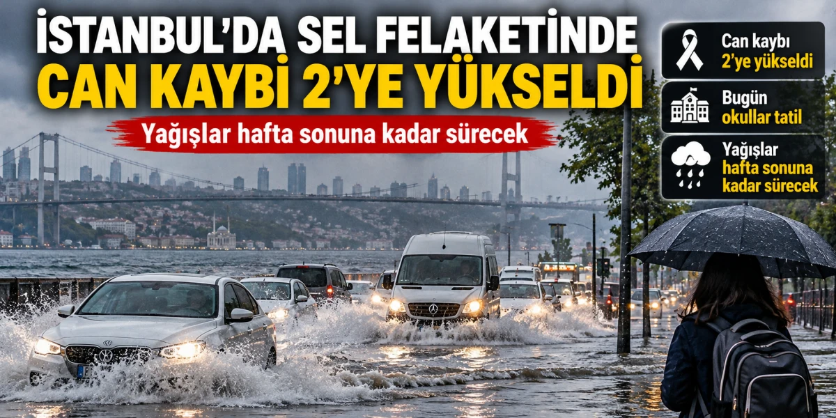 İSTANBUL&rsquo;DA SEL FELAKETİNDE CAN KAYBI 2&rsquo;YE Y&Uuml;KSELDİ