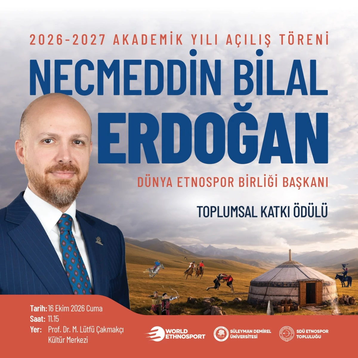 SD&Uuml;&rsquo;DE AKADEMİK YIL A&Ccedil;ILIŞI BİLAL ERDOĞAN&rsquo;IN KATILIMIYLA YAPILACAK