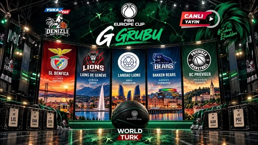 YUKATEL DENİZLİ BASKET&rsquo;İN AVRUPA MA&Ccedil;LARI WORLD TURK&rsquo;TE!
